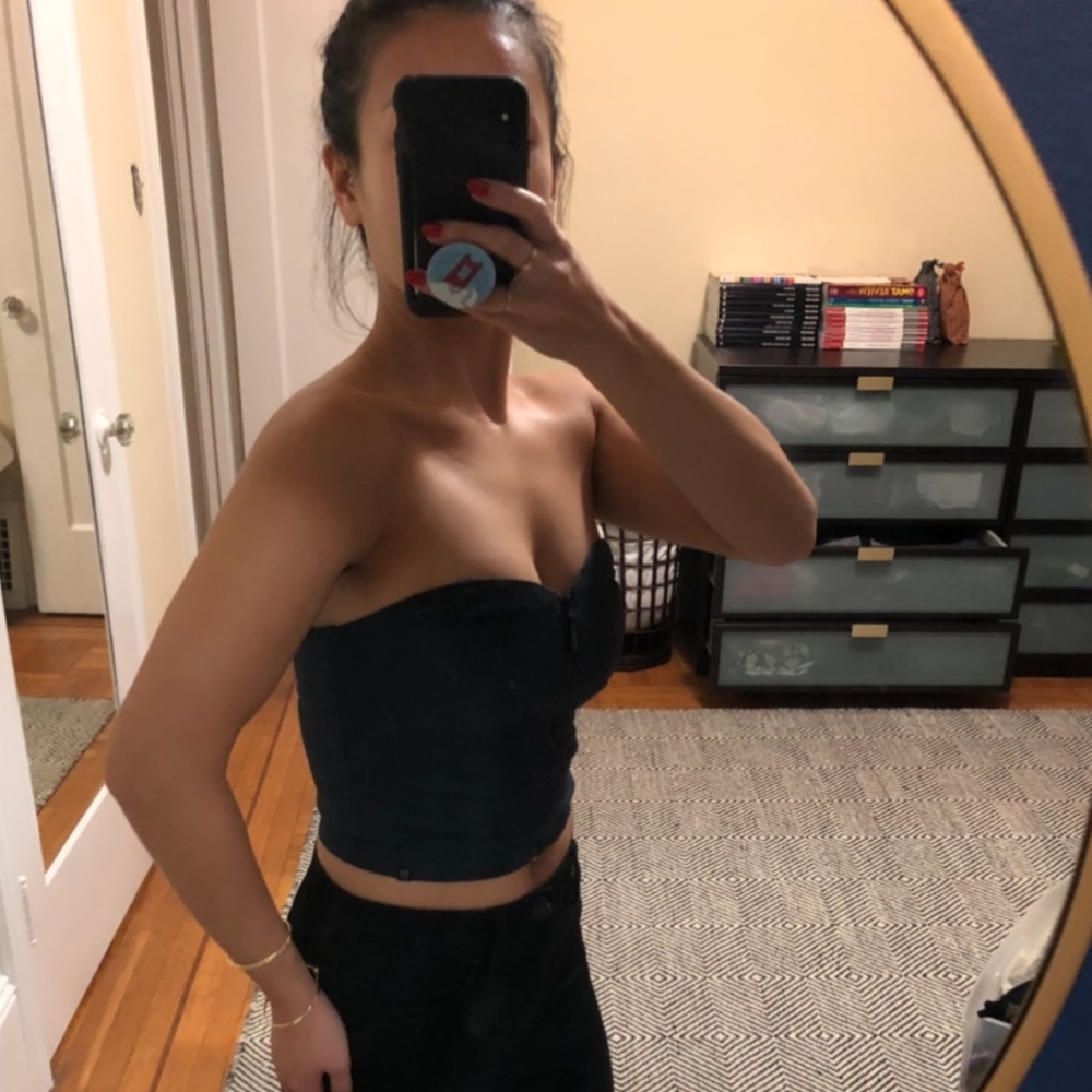 Urban Outfitters Insight sweetheart strapless crop top